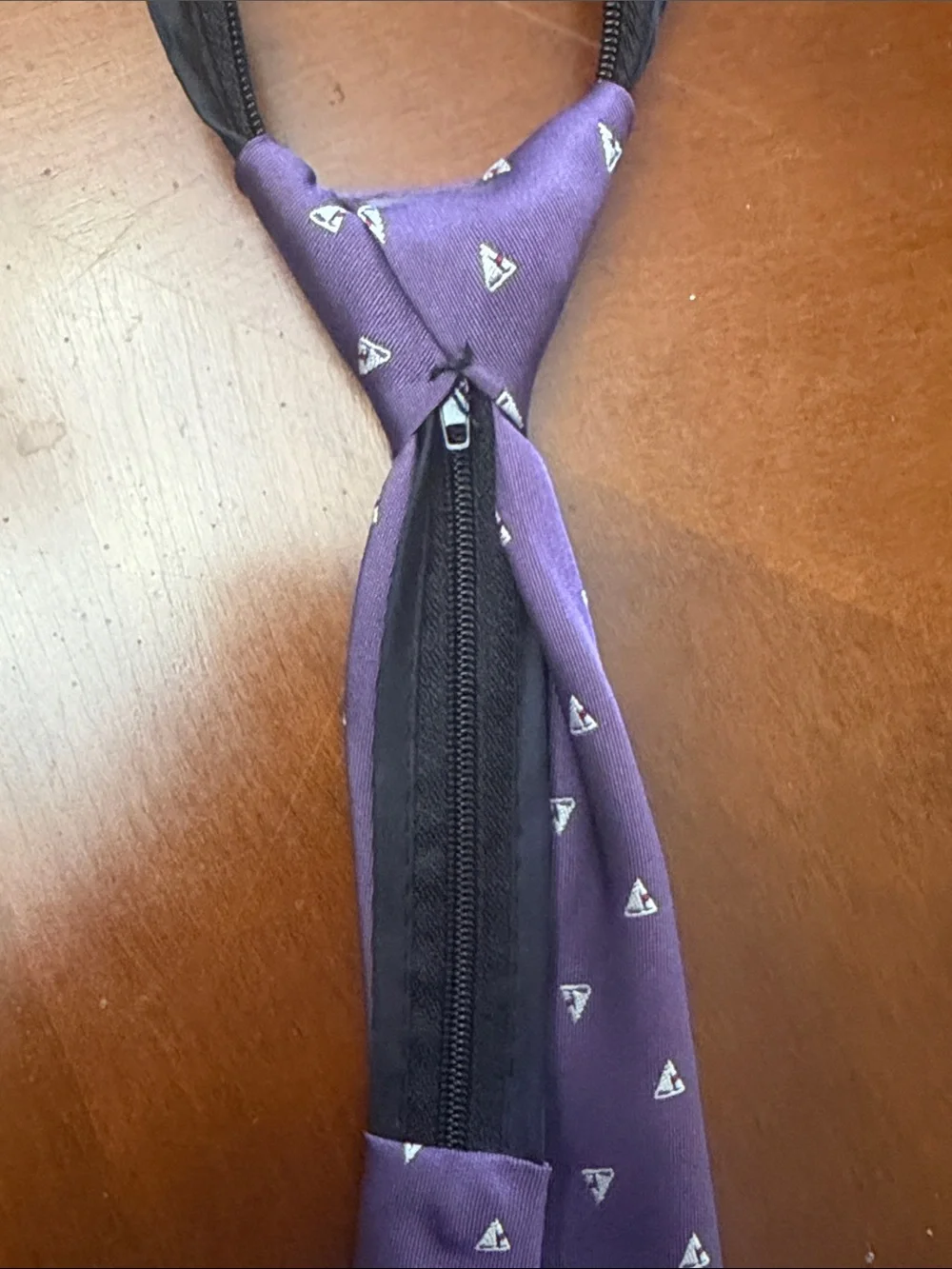 Kids' Purple Patterned Regular & Clip-On Ties - Set of Three